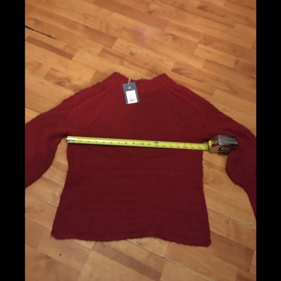 Crewneck Femme Pullover Sweater Red XS - Picture 3 of 11